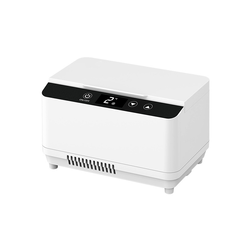 High-quality Portable Insulin-peptide Cooling Box Double Layered Without Battery Mini Refrigerator LCD Display Constant Temperature